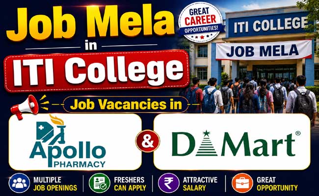 sakshibhavita's tweet photo. Job Mela in ITI College |Job Vacancies in Apollo Pharmacy & D Mart
https://t.co/q0mXMM1EyT
#WalkinDrive #JobsinVizag #JobMelainVisakhapatnam #JobFair #JobsinAndhraPradesh #JobRecruitment #PrivateCompanyJobs #LatestJobMela #Jobs2026 https://t.co/TUsc2eVWLT