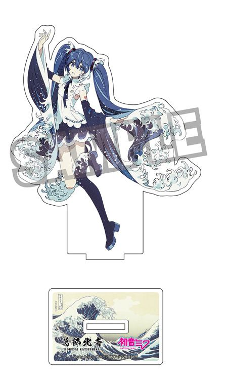 コレイズで予約開始！ 葛飾北斎×初音ミク_Rella ダイカットアクリル