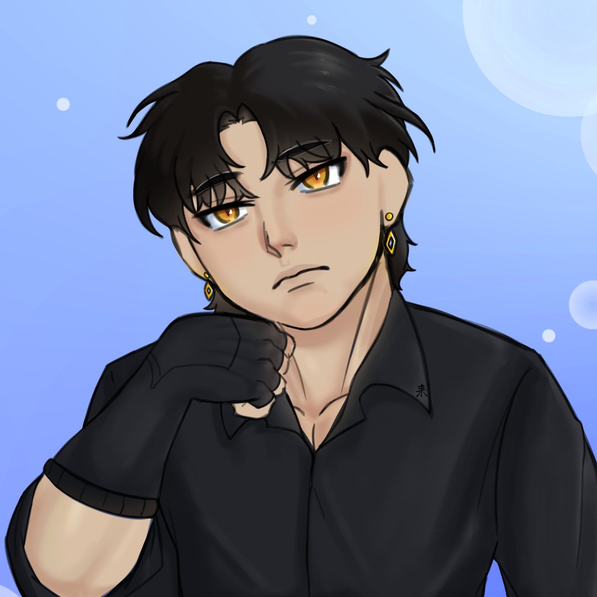 Dreadmos_08's tweet photo. Hello! This is my first artfight attack! Directed to the goat @VortexGalas !! Go and attack thrm they have really cool OCs!!!! 

#artfight2026ㅤ #artfightteammystery https://t.co/bVORk7sBsM