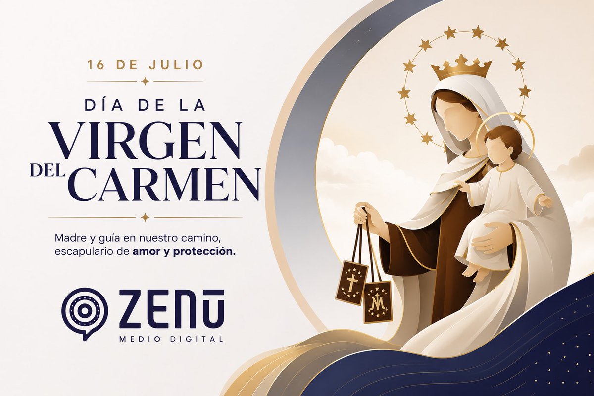 zenuradio_'s tweet photo. Este 16 de julio, Colombia honra a la Virgen del Carmen, símbolo de fe, protección y esperanza, especialmente para conductores y viajeros. Desde Zenú Radio nos unimos a esta tradición que acompaña los caminos y el corazón de nuestro pueblo. #VirgenDelCarmen https://t.co/5GKgLstHh4
