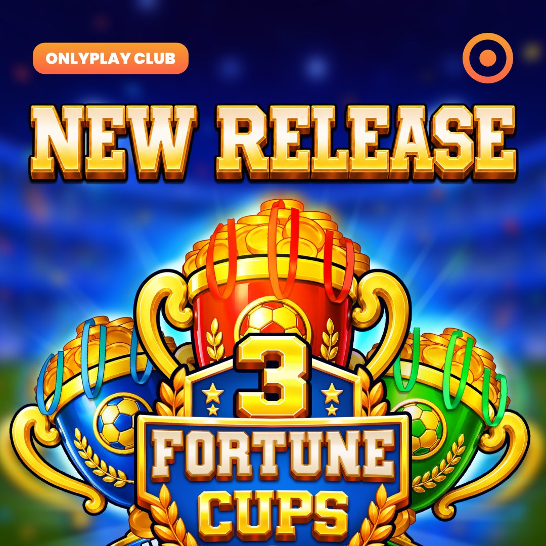 onlyplayclub's tweet photo. 3 Fortune Cups is a 5x3 football themed video slot featuring a 95.50% RTP, medium volatility and a thrilling Coin Game Bonus where players collect coins to unlock EXTRA, DOUBLE, and MULTI features, multipliers, and jackpots up to x500 in a race for victory
#Onlyplay #3FortuneCups https://t.co/yBT40xz1lL