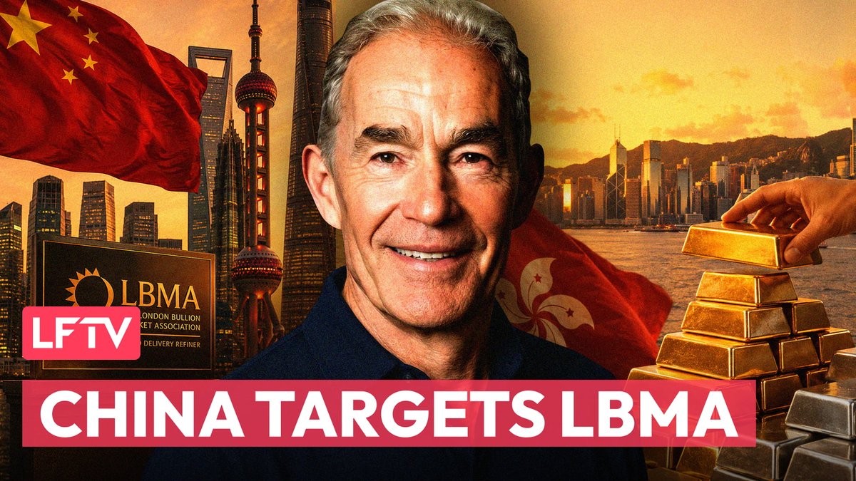 KinesisMonetary's tweet photo. 🚨 Central Bank Wars: Fortress China Targets LBMA

In this week's Live from the Vault, @AndrewMaguire1 breaks down China's move to build its own gold pricing infrastructure and what it means for the market:

🇨🇳 How the Hong Kong gold gateway is reshaping where gold is priced
 🏦 Why Beijing is positioning to challenge London and New York
 🌏 What a shift in pricing power means for the physical market
 ⚖️ Why this marks a historic turning point for global gold

The balance of pricing power is moving East. Most of the West hasn't caught up yet.

📺 Watch now:
https://t.co/mKihSZmtlw