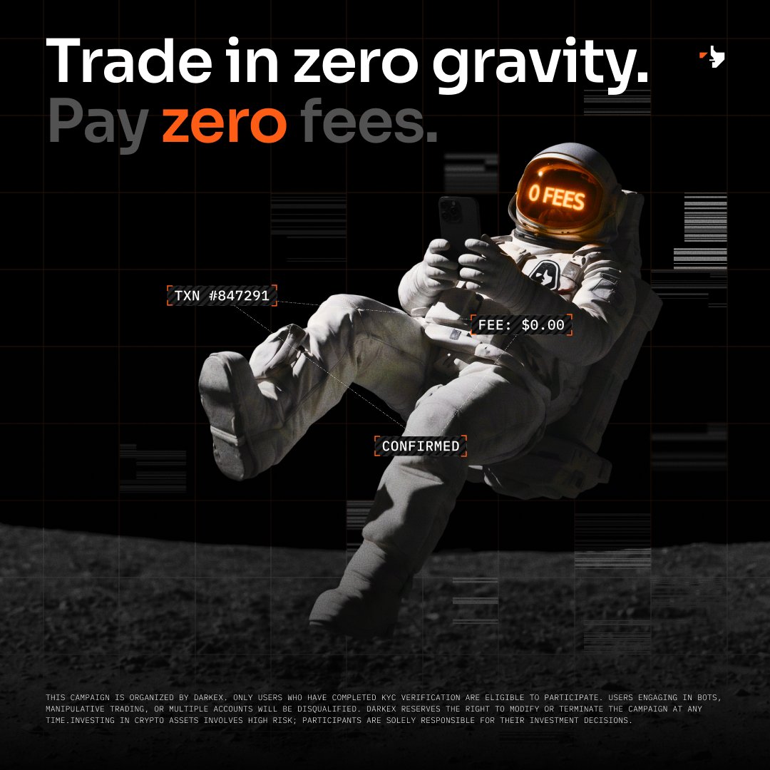 DarkexGlobal's tweet photo. Every trade has a cost. Yours doesn’t.

0% Futures Fees on Darkex.
Trade more. Keep more. https://t.co/7JjEbDWCXg