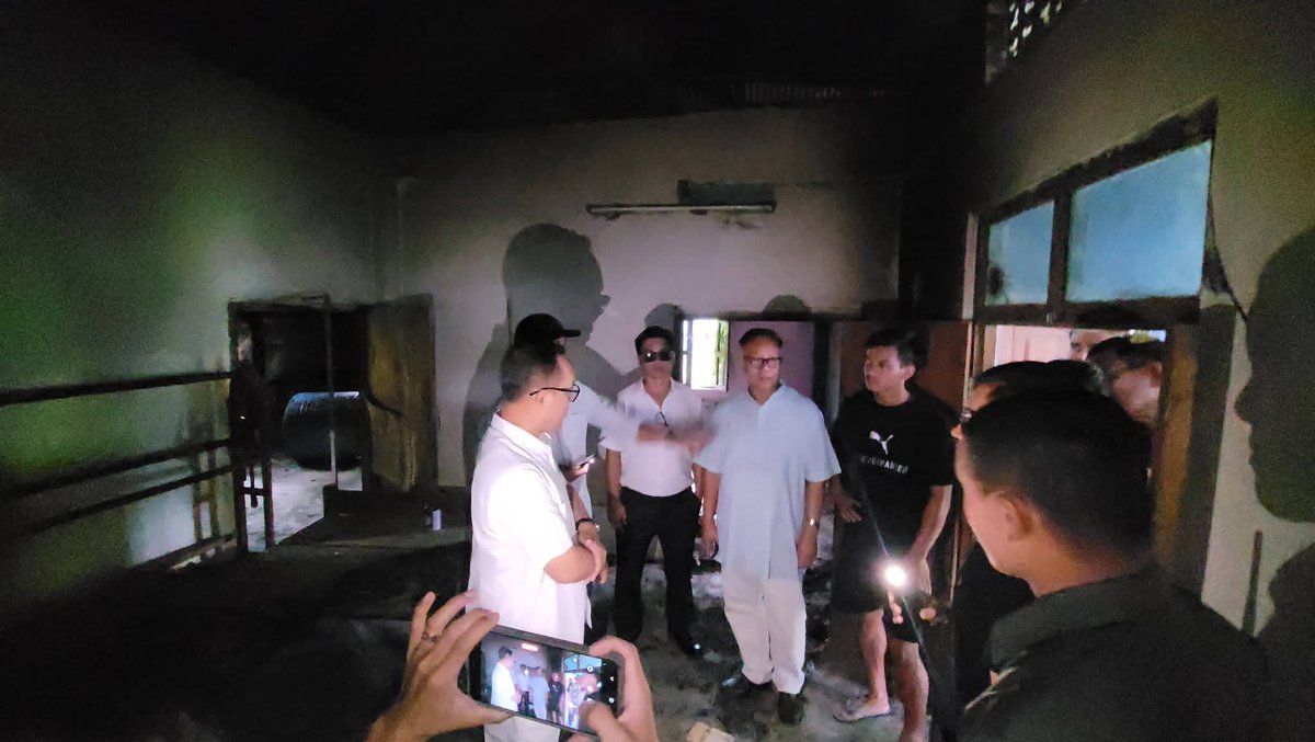 meghachandra_k's tweet photo. Today, I visited Kanto Sabal Leikai, Leimakhong Chingmang, to inspect the six houses that were set on fire on 11 July 2026.

The Congress Party delegation accompanying me included former Minister Shri M. Hemta Singh, former MLA Shri Y. Surachandra Singh, SC Chairman and MPCC leader Shri A. Oken Singh, MPCC General Secretaries Shri S. Jeeten Singh, Md. Wahidur Rahaman and Shri W. Shyamjai Singh, MPCC Secretary Shri Angshil Maring, Chairman of the Sports Department of MPCC Shri W. Rojit Singh, Chairman of the Labour Department Shri T. Loken Singh, President of MPYC Shri W. Anand Singh, and retired Major Shri Y. Angamba Singh.

During the inspection, I found serious security lapses and negligence on the part of the Government. The site is located very close to the gate of the GOC, 57 Mountain Division, which raises serious questions regarding the lack of proper security coordination between the State Government and the Central security forces.

I am deeply concerned that, even after  three years of conflict, such incidents of arson continue to occur, sending a disturbing message that peace and normalcy have yet to be restored under the present government.
