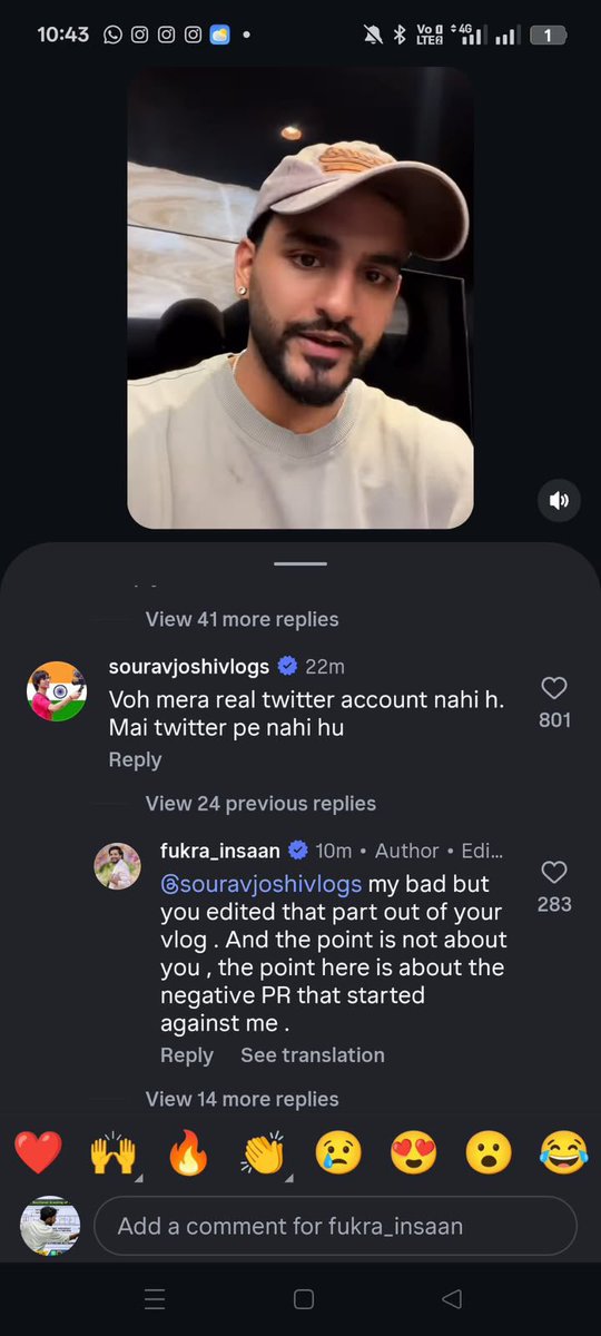 RajnishSin19's tweet photo. 1.5 saal purani reel ko cut-paste karke aaj #FukraInsaan ko villain banaya ja raha hai. Agenda bilkul saaf dikh raha hai boss. https://t.co/iC84q7bMQf