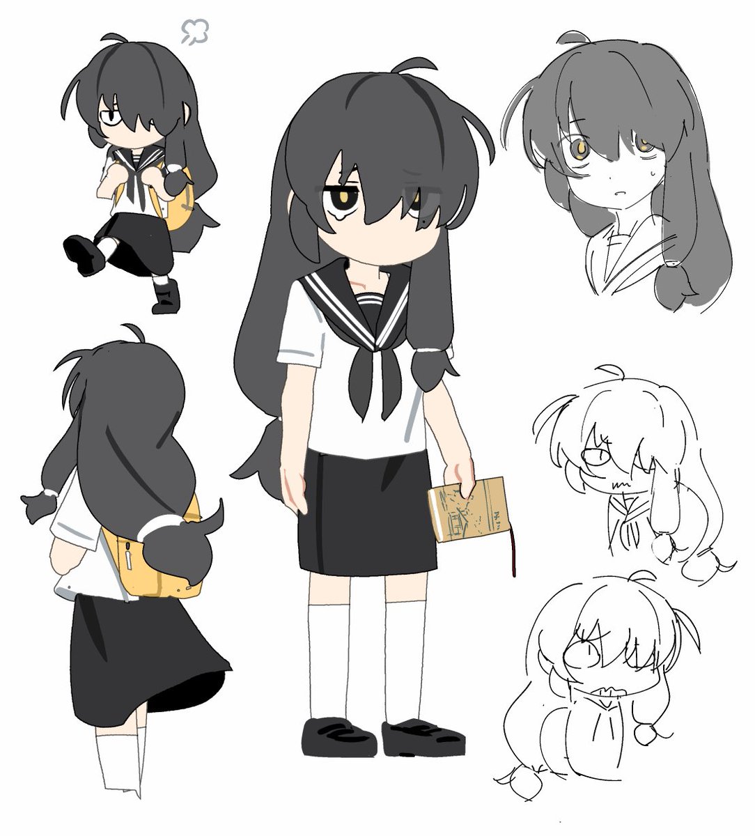 monosenbei's tweet photo. キャラデザは一晩寝かす https://t.co/I1zcp1wPLK