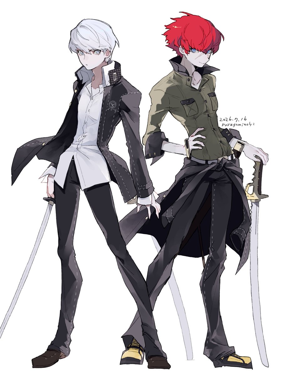 puragominohi's tweet photo. 鳴上悠と皆月翔 https://t.co/XgUiyQP7wp