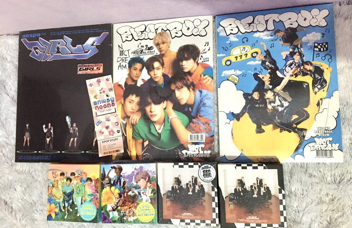snwaynoona's tweet photo. HELP RT ‼️ 
want to sale aab nct dream | negoable 

✅️ incl packing, excl admin
📍Sragen, Jateng
🍊 keep event

❗️ALL SEALED❗️
Album hello future 110k
Album aespa 105k
Digipack glitch mode 55k
Kihno hello future boom 110k
Photopack 55k

t album sealed jaemin jisung renjun https://t.co/RmxHN7xK6S