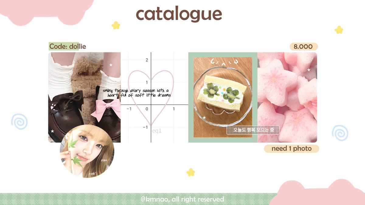 kmnao's tweet photo. any interaction will be appreciated! timakaci

halo mentemen! saatnya kenalan sama 5 katalog layout baru aku ^__ kalau ada kesamaan dengan ba lain tolong kabari aku di dm atau tele iaa! layout modelnya juga ufs dan aku open titip juga 💭

#bealanja https://t.co/eL6uOeDQsU