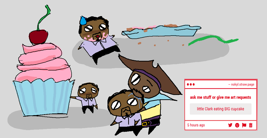 nokylll's tweet photo. little clark eating cupcake
and plark because i love them. https://t.co/QmzmOubRZR