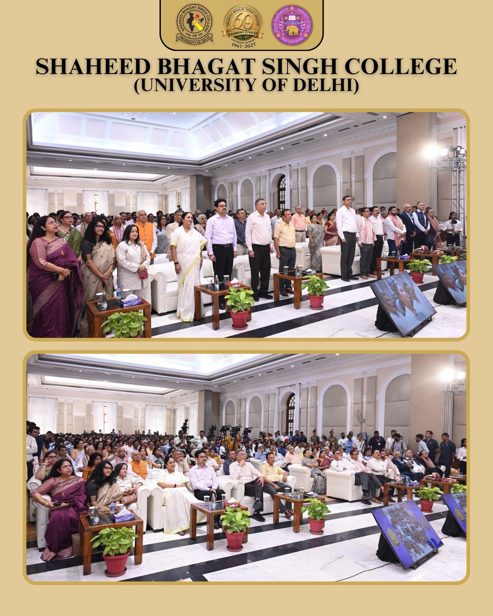 sbscduofficial's tweet photo. Shaheed Bhagat Singh College celebrated the beginning of its Diamond Jubilee year with a day filled with pride, tradition, and togetherness. As the college marks 60 years of excellence, this celebration reflects a remarkable journey of academic achievements and growth. https://t.co/aJStf6wc14
