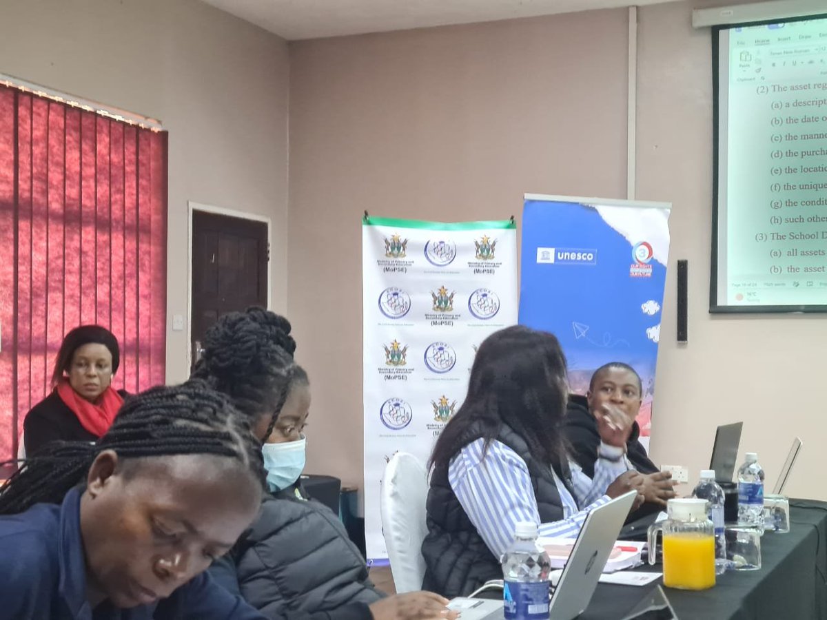 ecozim's tweet photo. With @UNESCO support, we are at Kadoma Ranch for the School Development Committee Regulations Writeshop facilitated by the Attorney General's Office &amp; @MoPSEZimbabwe.

Strong SDCs = stronger schools. 🇿🇼

#SDCRegulations #EducationZimbabwe #ECOZI #SchoolGovernance https://t.co/AbUx6gEyF8