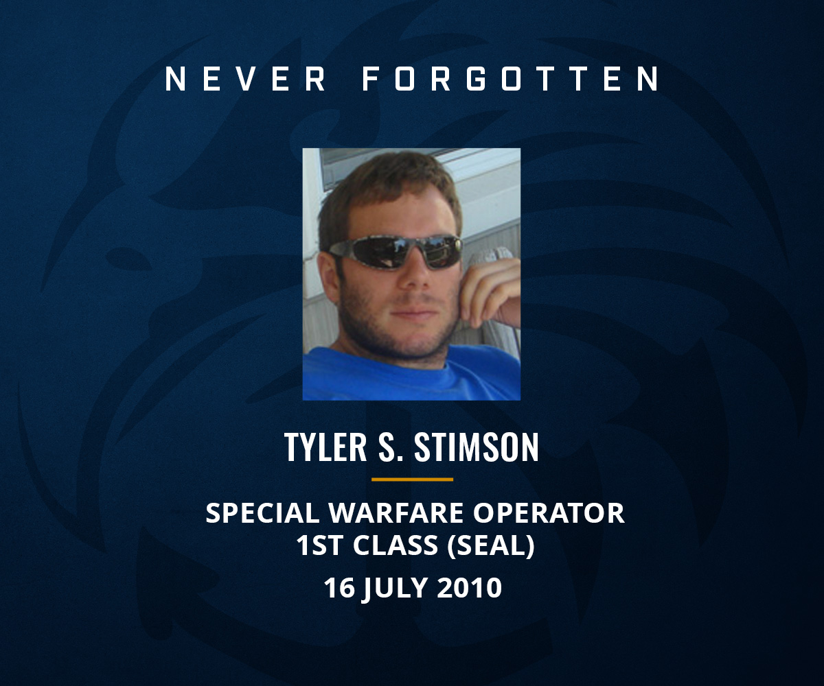 NavySEALfnd's tweet photo. Today, we honor and remember Special Warfare Operator 1st Class (SEAL) Tyler S. Stimson, who was killed in training on July 16, 2010.

#NavySEALFoundation https://t.co/zNcSMfV3O3