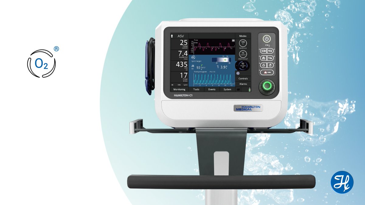 ICU_Management's tweet photo. O2 assist is now available on the #HAMILTONC1. It continuously adjusts oxygen delivery based on SpO2 values to help keep patients within their target range. Learn more here: https://t.co/2jEFXpbYh5 @HamiltonMedical https://t.co/uwLvq8glxs