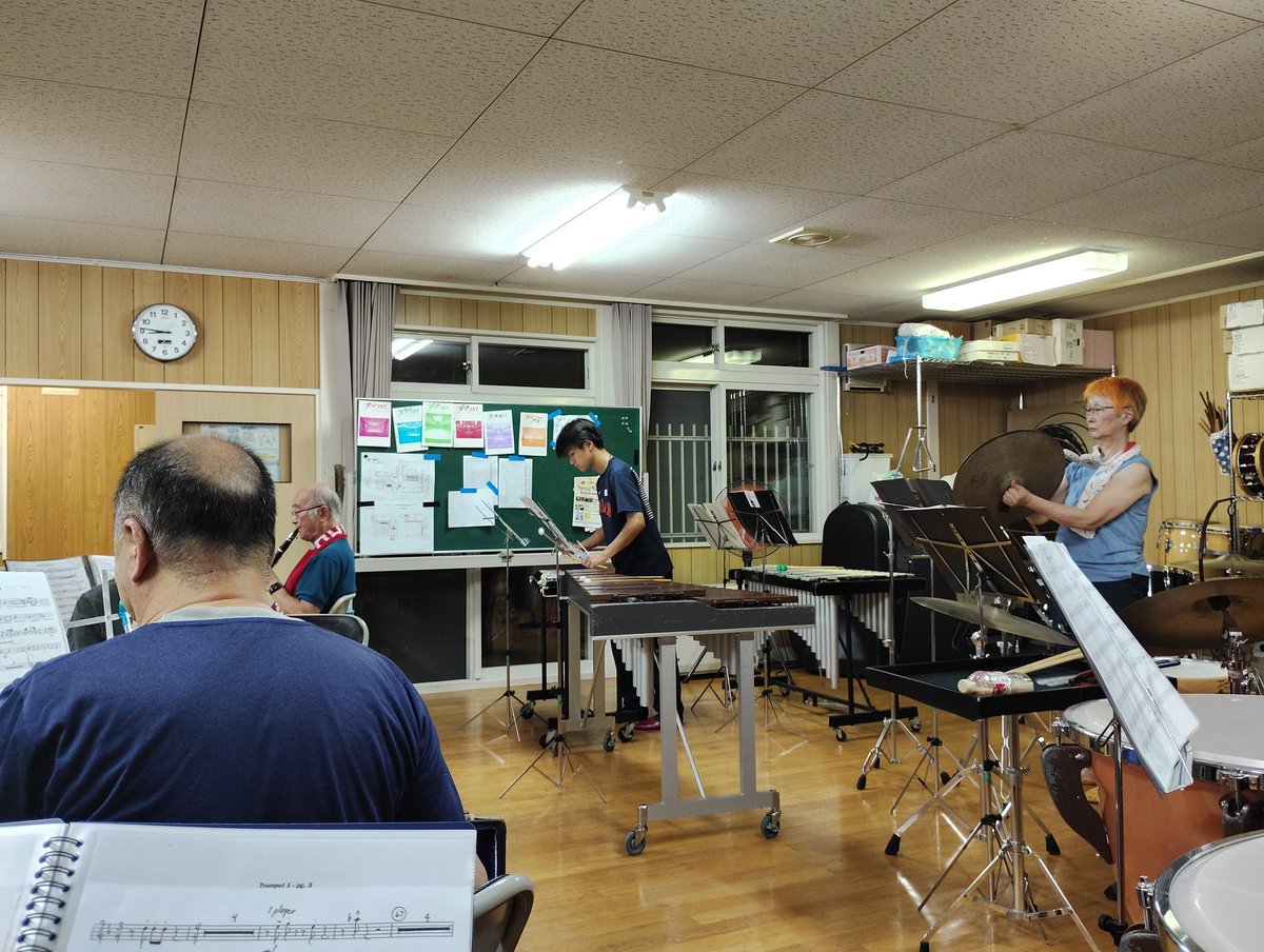 gansui2023's tweet photo. 中の人1号です。よいよ!!　みんなよいよ!!　課題曲も自由曲もよいよ!!　最近は課題曲が気に入ってきました。途中でドラクエっぽくなるところあるんだよね、わかる人いるかなぁ、なるよね～ https://t.co/dAE3DiMGRu