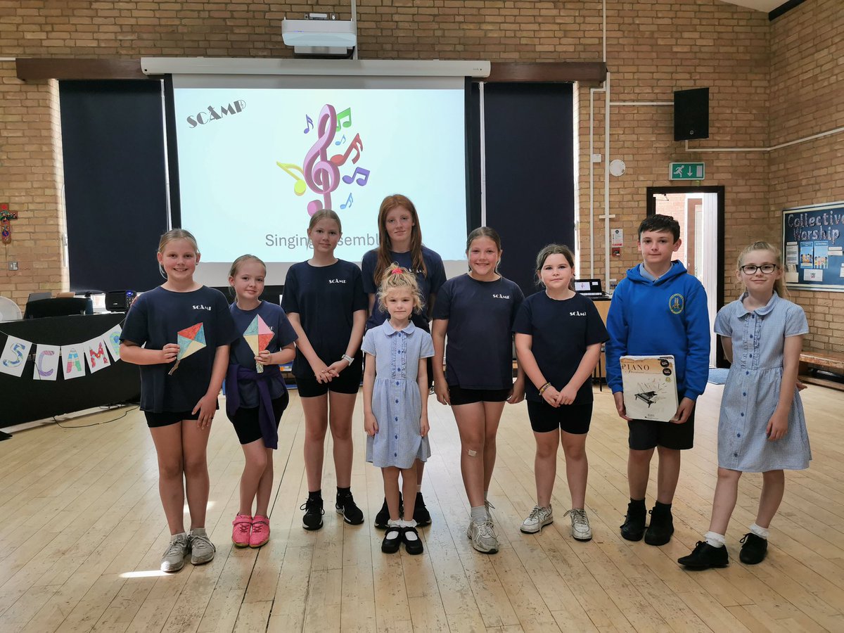 SCarrClasses's tweet photo. @buryprimary 2 lovely end of year Singing assemblies with performances from our SCAMP musicians and performing arts club. https://t.co/5keLLdUUJL