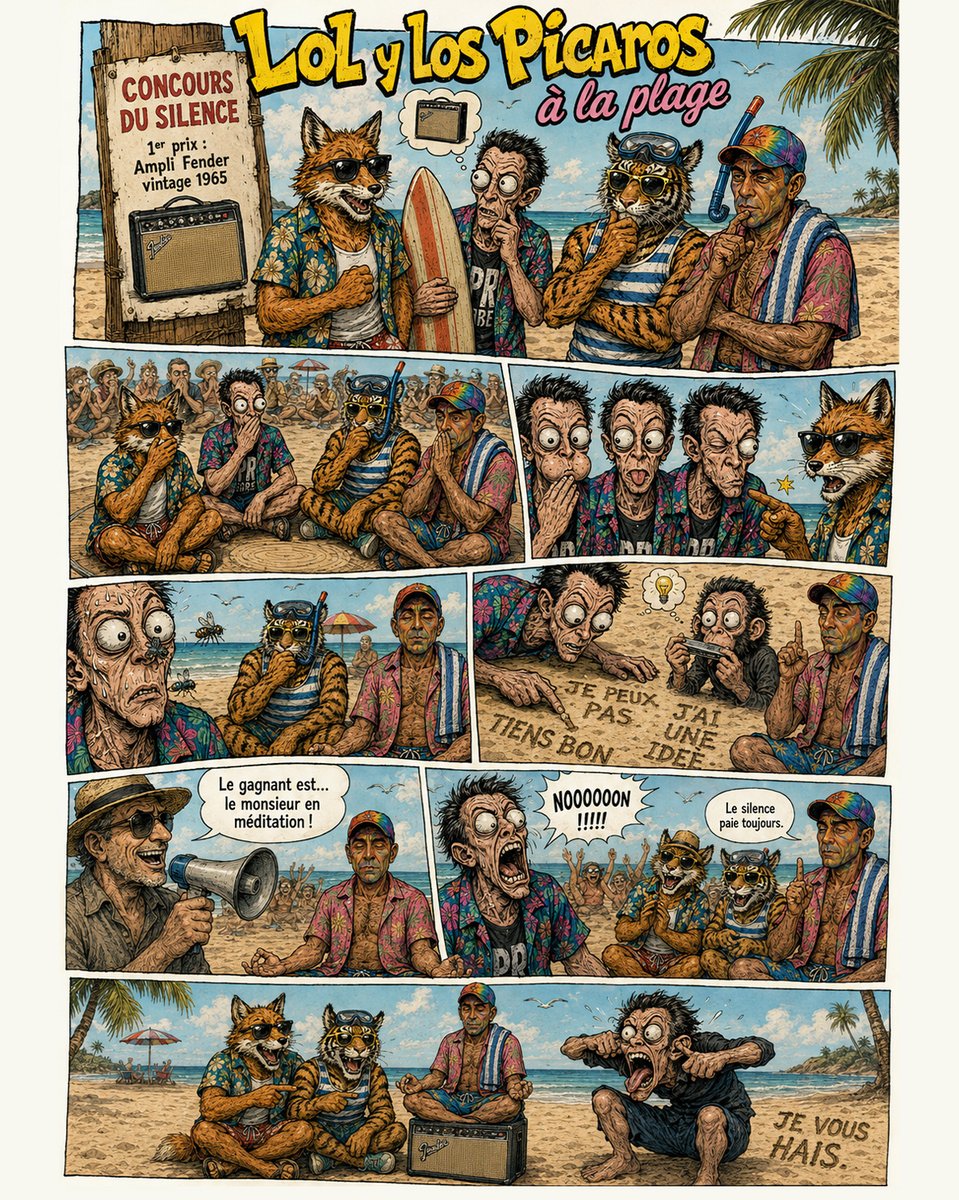 uprod's tweet photo. Lol y los picaros à la plage : le silence  #sea #plage #playa #sun #sol #rock #vacances #fun https://t.co/7z02lQdyq0