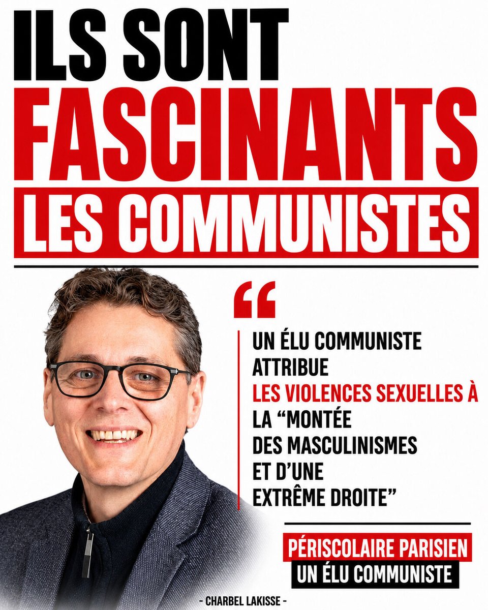 charbofficiel's tweet photo. Les communistes sont fascinants.

Quand des violences sexuelles explosent, ils accusent immédiatement les « masculinismes » et « l’extrême droite ».

Mais le laxisme judiciaire, les récidives, les peines jamais exécutées et le sentiment d’impunité ?

Motus.

#Politique #Justice #France