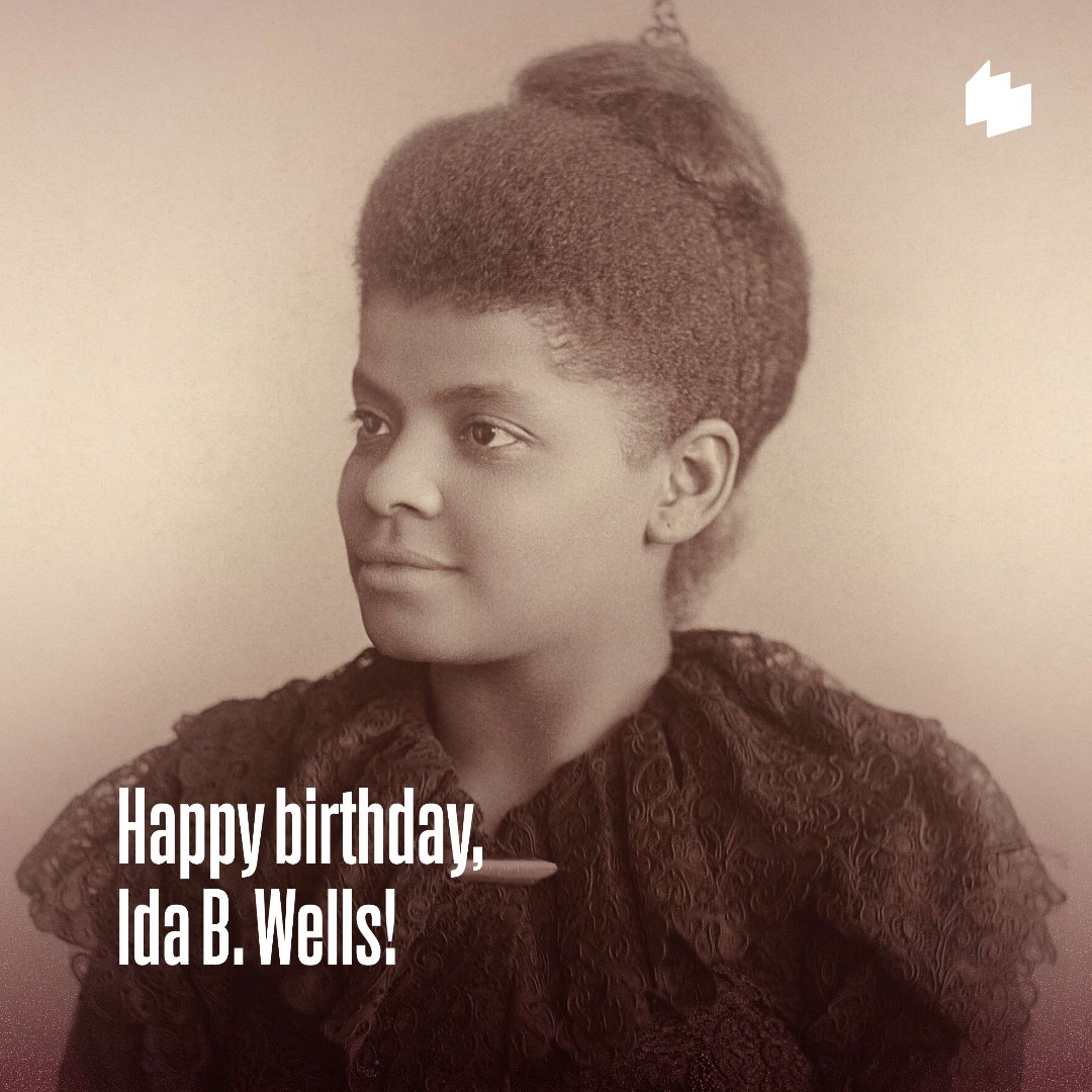 womenshistory's tweet photo. Happy Birthday to journalist, anti-lynching activist, suffragist, and one of the most fearless voices in American history, Ida B. Wells!

“The way to right wrongs is to turn the light of truth upon them.” —Ida B. Wells https://t.co/hVTeudzUBT