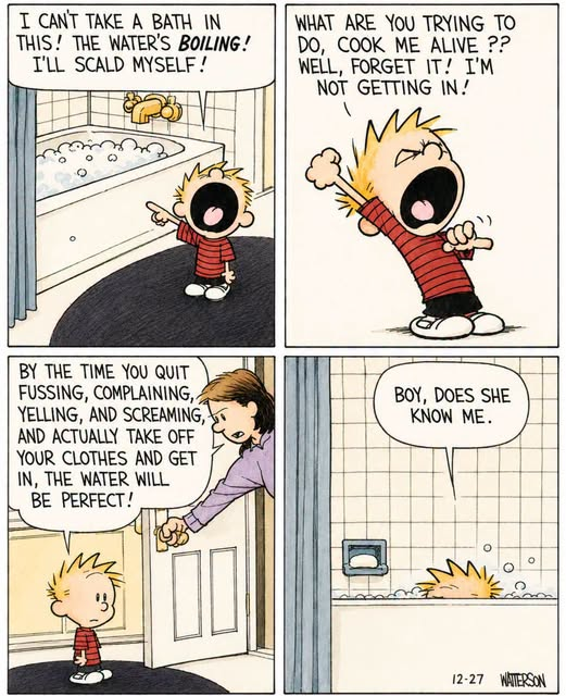 CAEDALPE's tweet photo. #Comics #CalvinandHobbes #Takeabath 🛀 https://t.co/aJa6rYoZDb