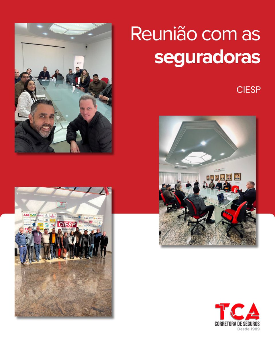 TCASEGUROS's tweet photo. Ontem, a TCA participou de uma importante reunião com grandes seguradoras e parceiras do setor: @MAPFRE_BR  ,@portoseguro  ,@hdisegurosbr ,yelumseguradorabr ,@suhaiseguradora  ,@ituranbrasil  ,@bradescoseguros  ,@Sulamerica  ,@tokiomarine  ,nbaseguros . https://t.co/m0ambydsKl