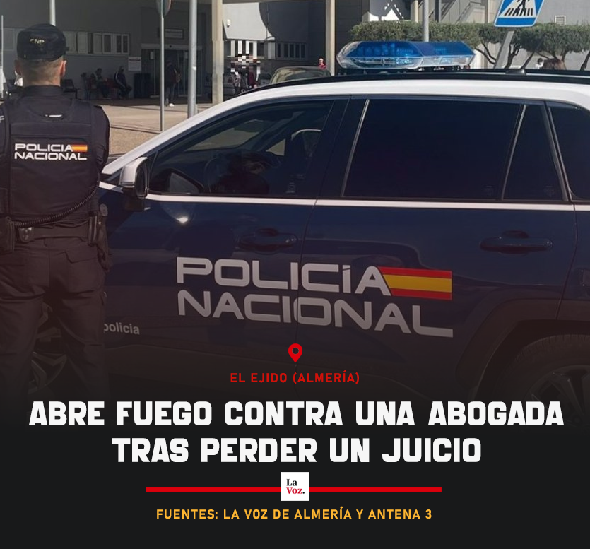 invadidos_com's tweet photo. 🔴 #ÚLTIMAHORA | Un inmigrante ilegal marroquí llegado en patera a Almería le pega un tiro a bocajarro a una abogada que había ganado un juicio en el que el agresor resultó perjudicado.

🗯️ La víctima permanece hospitalizada en estado reservado. El atacante continúa en búsqueda. https://t.co/ycPTXD6cVL