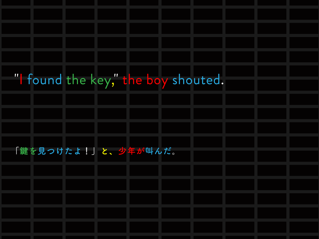 unuyama's tweet photo. 「”,” ~ -ed.」（「〜」と、誰かが言った。）          
#英語学習 #ぶぶ法 #英語                 
既存の文法とは違った独自の「ぶぶ法」で英文を色分けしています。詳しくは下記解説記事をご覧下さい。                                                 
https://t.co/kHU7A8fTRI https://t.co/aiO2nTQpW4
