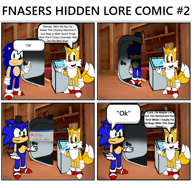 OrkowskiPawe's tweet photo. FNASERS Hidden Lore Comic #1-#4 #fnas #fnasers #fnaserscomic #fivenightsatsonics https://t.co/XUt8d76ELC