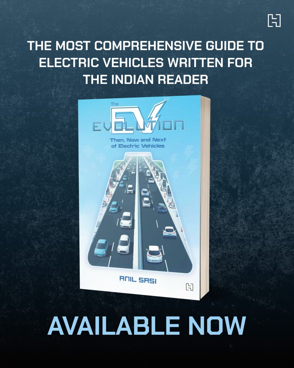 HachetteIndia's tweet photo. How did EVs go from a forgotten 1830s invention to the future of the auto industry? 

‘The EV Evolution’ by @sasi_anil charts the full arc of electric mobility, with India at its centre.

Grab your copy now: https://t.co/lSHXhB3hy5 https://t.co/zu0C3dY4oV