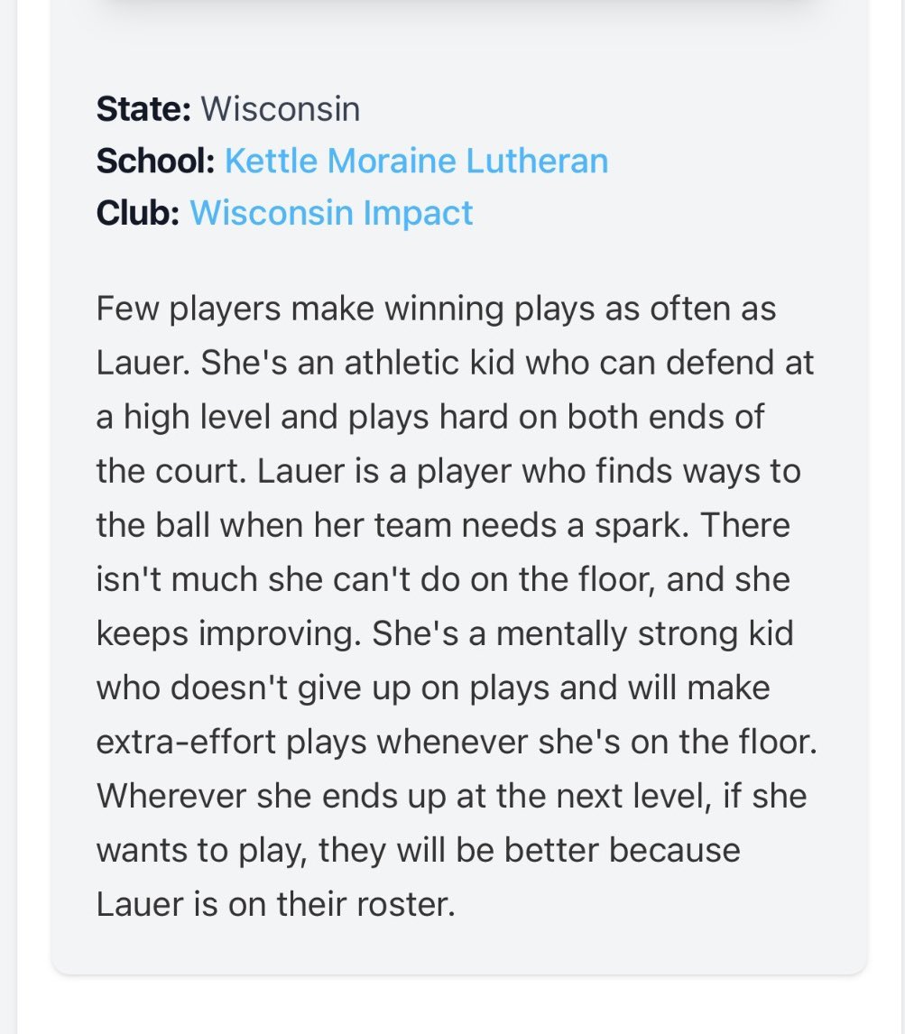 Hayden_Lauer11's tweet photo. Thank you, @BradyJ_Peterson, for the kind words and recognition. I’m so thankful for my coaches, my teammates, and the opportunities I’ve had this season. Time to rest and get ready for one last weekend in Chicago. 
@WisImpact @Nikosnews https://t.co/zi4zhqmsdY