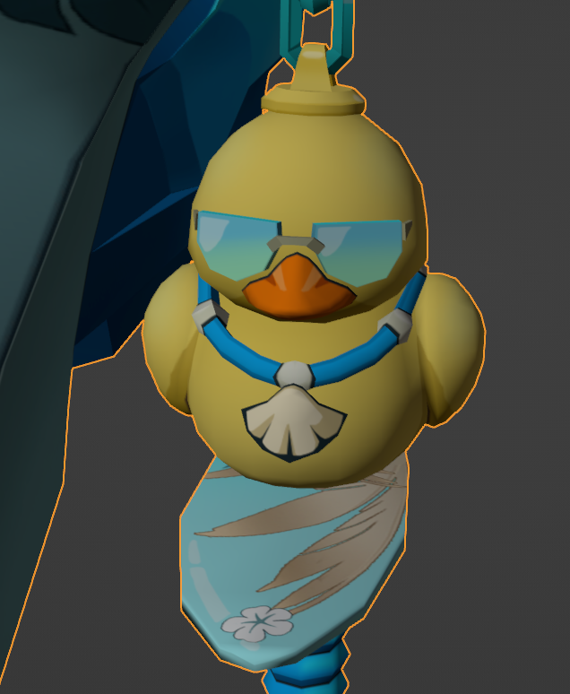K4shuu's tweet photo. // hsr leaks

's so cute how Aventurine's duck keychain is absolutely his ducksona, I have to wonder if he gave one to Ratio for him to bathe with lol https://t.co/npoypCg5Hz
