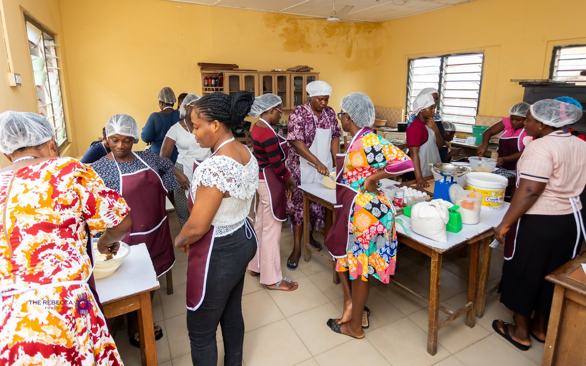 RAkufoAddo's tweet photo. The Rebecca Foundation's Phase II Terema Initiative Skills Training Programme continues with practical Cookery sessions, equipping women with valuable culinary skills that can become sustainable livelihoods.
#SkillsTraining #Terema #Women'sEmpowerment https://t.co/cn2j7VndlQ