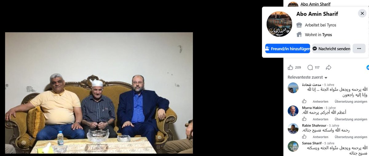 Waronterrorsoc1's tweet photo. Yasser Ali(Mit Ismail Hanijeh), Abo Amin Sharif und Ahmad El Haj Hussein. Ein Hamas Kopf oder Mitglied im Ausland aus dem Libanon und lange schon wohnhaft in Berlin. https://t.co/dXZrdej4YL