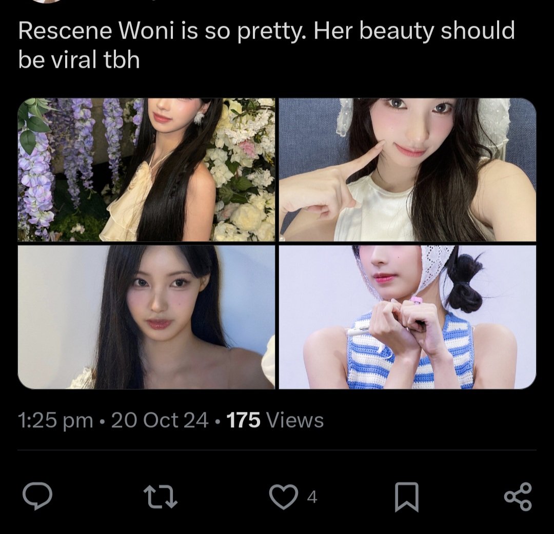 Enjey09's tweet photo. I love it when a gg member from non big companies gets attention and appreciation. Back in 2012, I already picked Seolhyun to be an IT girl and she did 2 years later. Lovelyz Mijoo too, became successful even w/o group activities.And now Rescene Woni 🫶 https://t.co/97kLPju4h3