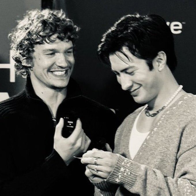 SabbiBou's tweet photo. “Someone might notice my heart eyes.” 
“Your what?” 
“Heart eyes. Hayden said I look at you with heart eyes.”
“When did he say that?”
“At camp. I was staring at you and he said—” 
“Oh god.” Shane palmed his face. “He did not say that.”
“Yes. Was probably true. I look at you and I am just...” Ilya opened and closed his fist several times in front of his chest. “My heart goes crazy, you know?” 
Shane’s own heart started going a little crazy. “You should see a doctor about that.”
Ilya grinned and shook his head. “Is just being in love, I think.”

It's just being in love 💓