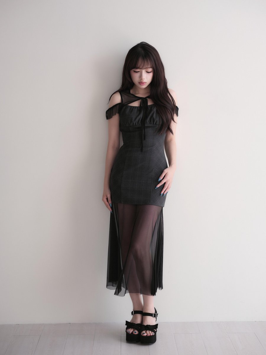 新作予告♡ シアードッキングロングワンピ 7.24 20:00PM