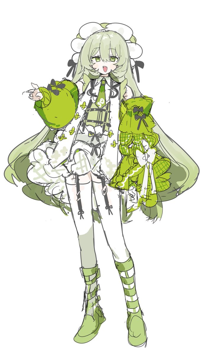 no_n538's tweet photo. サンプル絵柄微妙に古いので……  全身1枚絵描きます  😌👊 https://t.co/jC7yqAjhcg