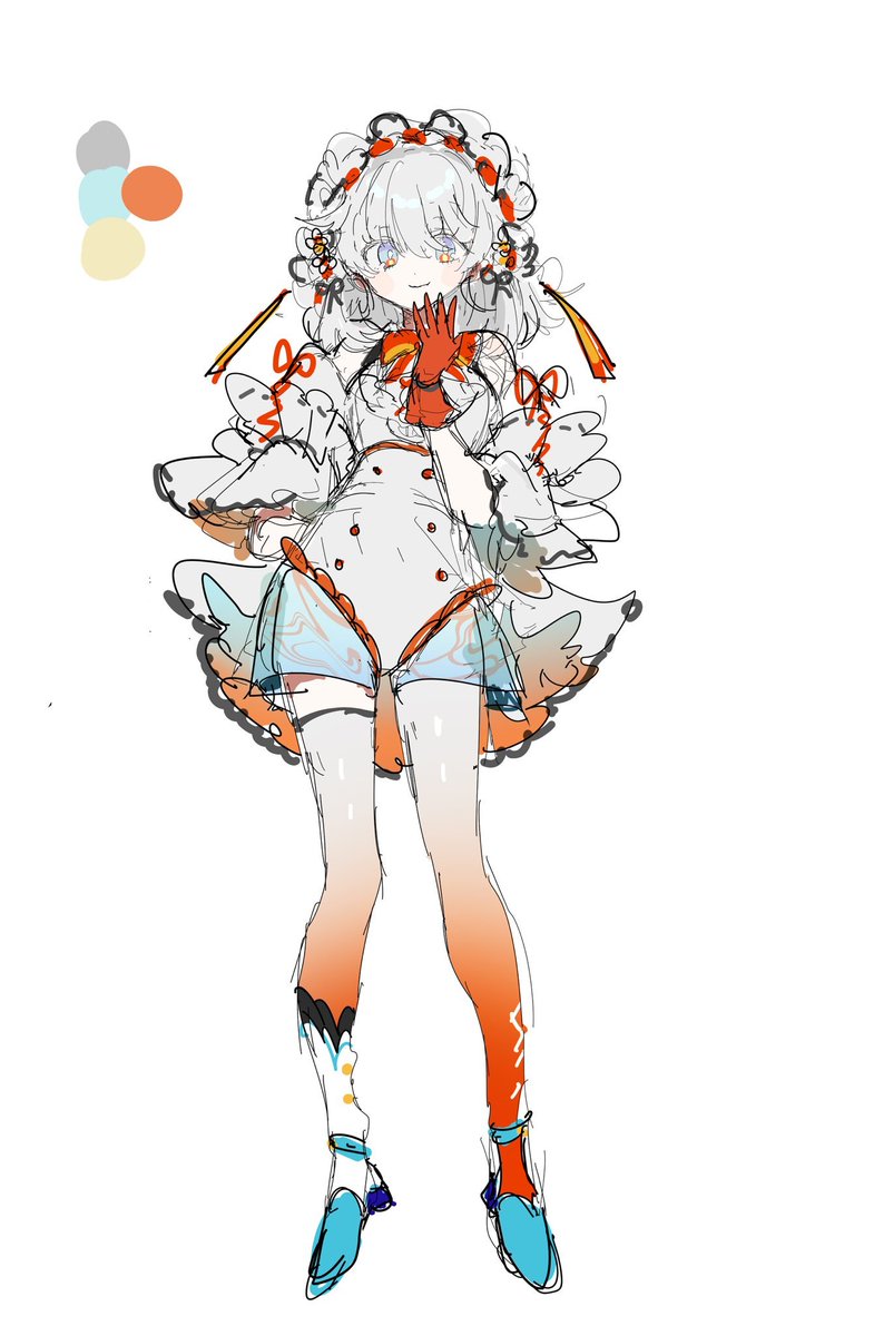 no_n538's tweet photo. サンプル絵柄微妙に古いので……  全身1枚絵描きます  😌👊 https://t.co/jC7yqAjhcg