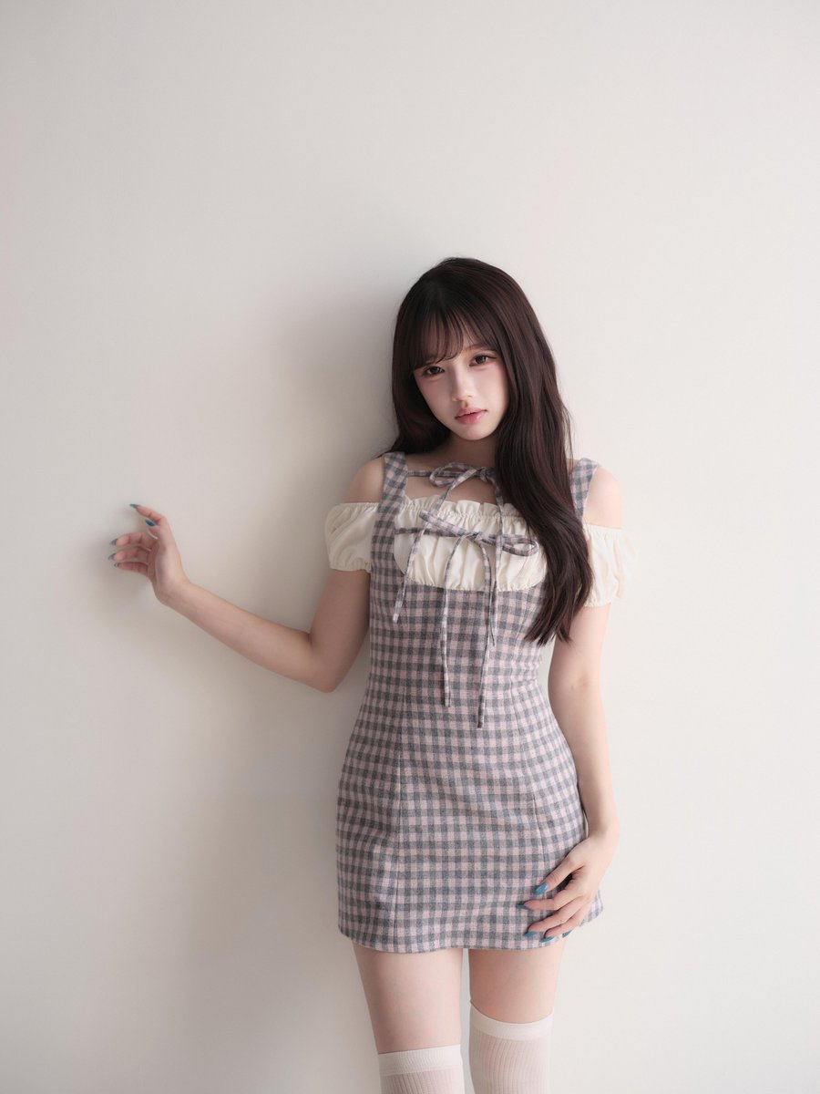新作予告♡ オフショルレースアップギンガムワンピ 7.24 20:00PM
