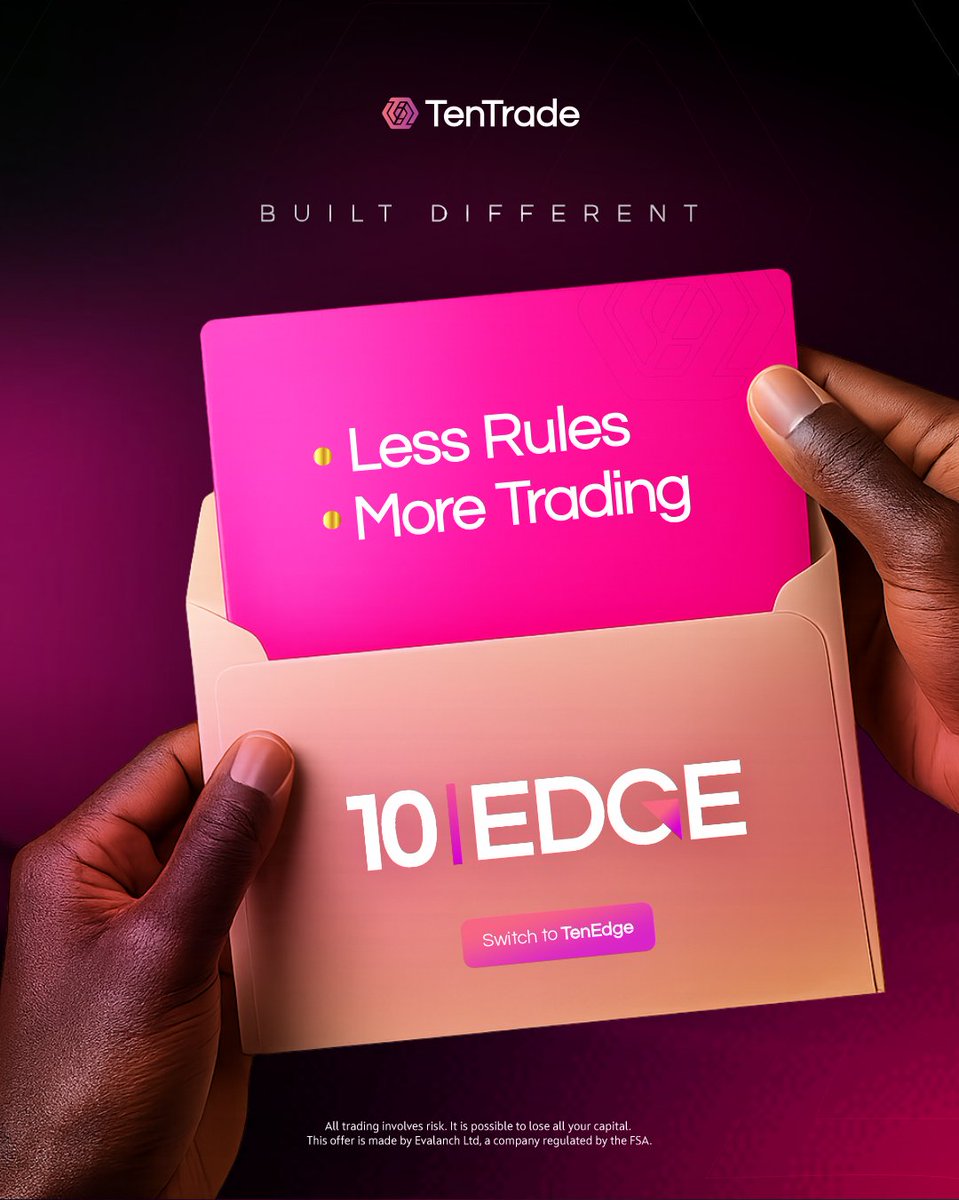 Tentradeafrica's tweet photo. Less restrictions. More opportunities.
Trade with fewer limitations and more flexibility. TenEdge is built for traders who want to stay focused on the markets.
Trade TenEdge today.
#tentrade #tenedge #forextrading #proptrading #traders https://t.co/BEbcs15Mjs