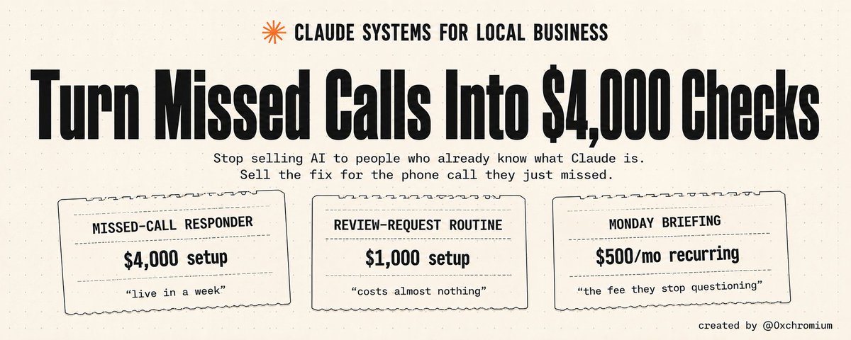 How to Build a Claude System That Turns Missed Calls Into $4,000 Checks