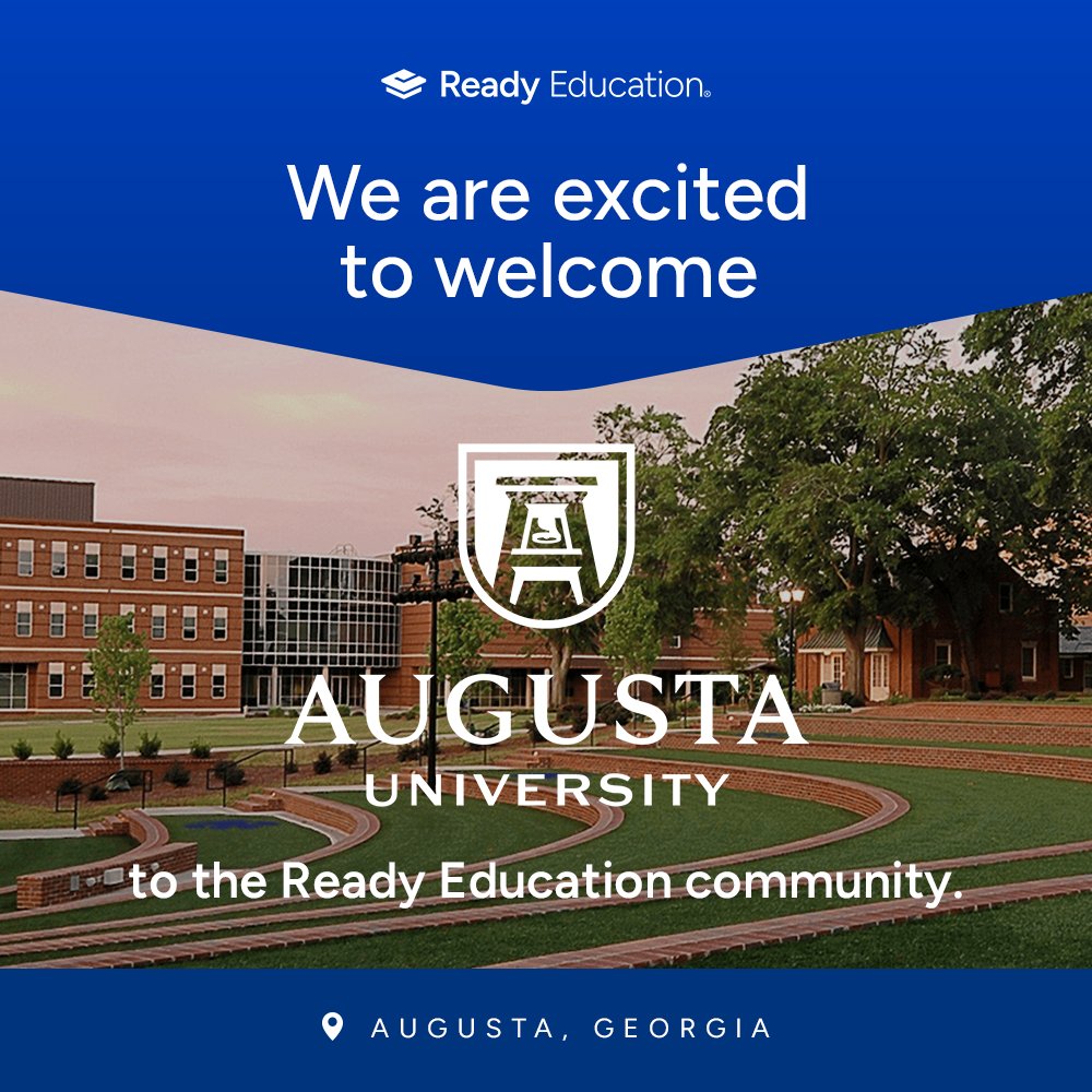 ReadyEducation's tweet photo. Welcome Augusta University to the Ready Education community! We're excited to support the University's student engagement goals with our student engagement platform.
๐๐ฒ๐ฎ๐ฟ๐ป ๐บ๐ผ๐ฟ๐ฒ about CampusGroups.๐
https://t.co/XTiBy4PKXU
#StudentEngagement #HigherEd #CampusGroups https://t.co/PRzns7tV3B