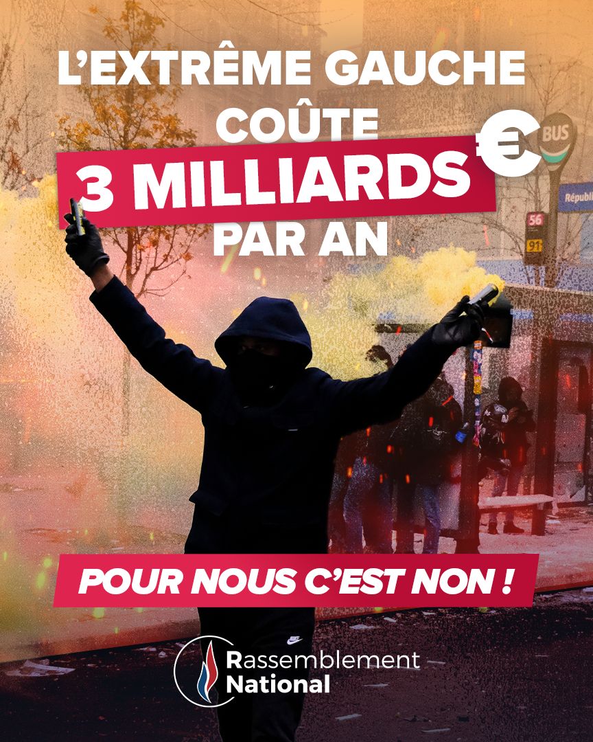 RNational_off's tweet photo. 🔴 Chaque année, des milliards d'euros d'argent public sont versés en subventions à des structures gravitant autour de l'extrême gauche. Pendant que les Français voient leurs impôts augmenter et les services publics se dégrader, cet argent continue d'alimenter un système idéologique.

Le Rassemblement National mettra fin à ce gaspillage. L'argent des Français doit servir les Français, pas financer un militantisme politique radical !

➡️ https://t.co/1frcZRIEaG