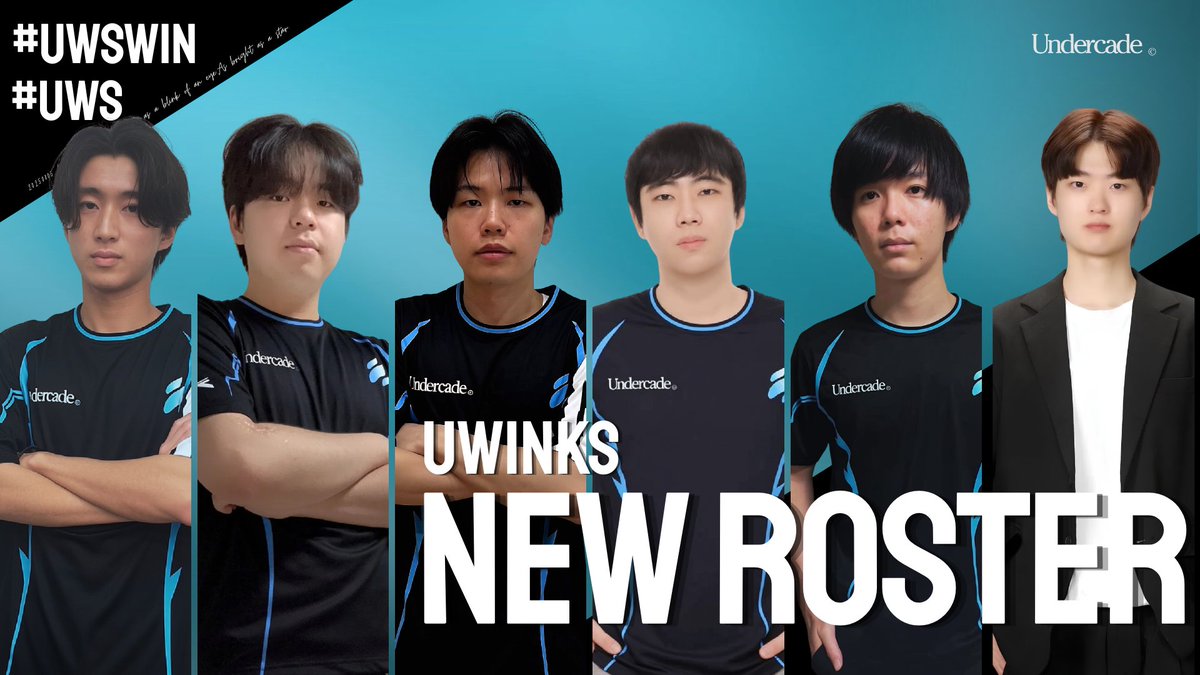 U_winks_'s tweet photo. Uwinks for LJL 2026 Summer.  
NEW ROSTER.

Players :
🛡️TOP: hanya 🇯🇵 
(@hanya_1Jiang )
🗡️JG: Elative 🇰🇷
(@lol_elative )
🪄MID: Jericho 🇯🇵
(@FfsA6GNTgPlsDZK )
⚔️BOT: Gimi 🇰🇷 
(@Saludo_lol )
💊SUP: f4ke 🇯🇵
(@fakevu_ )

Staff：
🧠Coach:Sommelier 🇰🇷
(@Coach_Sommelier )
🧠AssistantCoach: anakin 🇯🇵
(@Laytu_n )