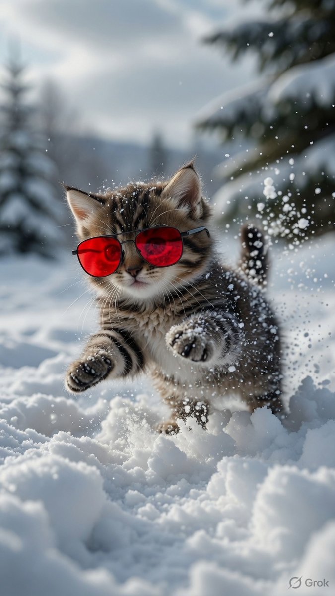 imagine_user_'s tweet photo. Grok Imagine prompt:

Show it wearing red tinted sunglasses https://t.co/haAouknssm