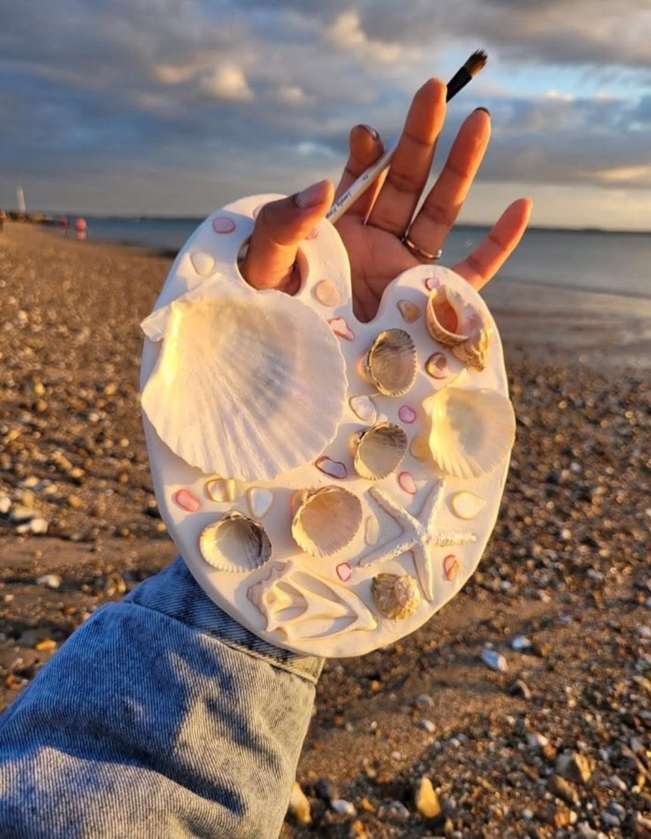 dazzlinghavens's tweet photo. seashell art palette https://t.co/sEp7ft9RmG