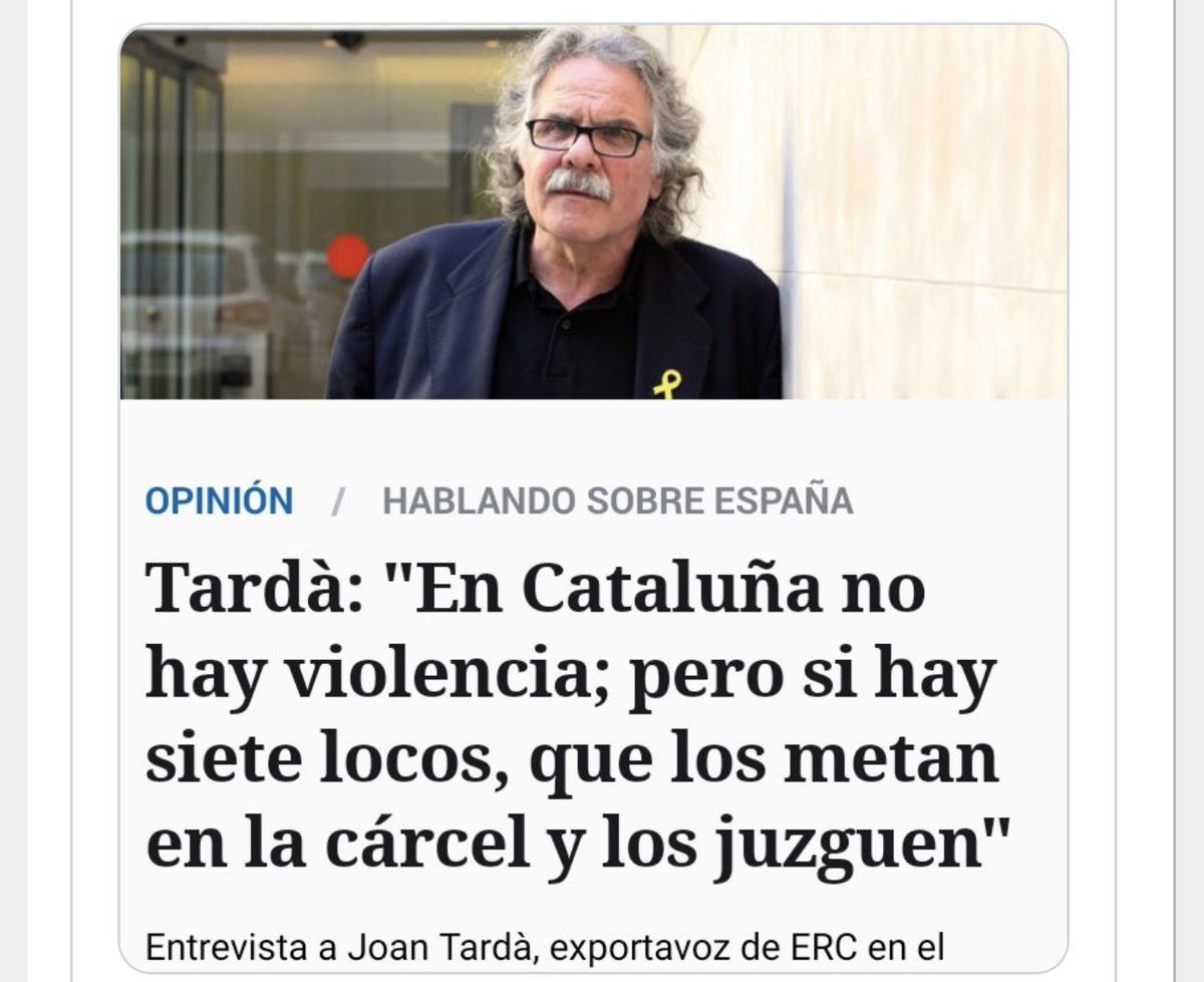 francescd's tweet photo. Avui toca, com mai, tenir presents totes aquelles persones víctimes, encara, de la repressió espanyola i del Lawfare (ara que sembla que alguns l’han descobert).

Molt especialment, un record a la lluita, la persistència i la insubornable determinació de la presidenta @LauraBorras.

També un record emocionat als CDR @Detingudes23S. La sentència és una esmena a la totalitat a la justícia (sic!) espanyola i evidencia com de falses eren les acusacions de terrorisme (per cert, el quintacolumnista Tardà es podria disculpar o continuar amagat al fons de la claveguera espanyola per aquelles declaracions inhumanes i miserables -enmig del patiment de patriotes innocents- que no oblidarem mai).

Perquè sí, avui hem guanyat una batalla però la victòria que ens cal és la independència de Catalunya i la plena llibertat de tots i cadascun dels patriotes que la lluiten.