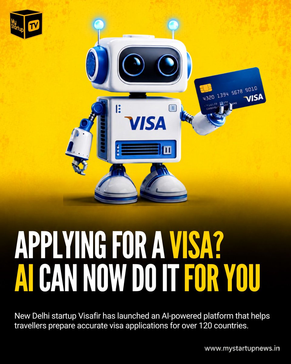 mystartuptvin's tweet photo. Visafir is transforming global travel with an AI-powered platform that helps travellers prepare accurate visa applications for 120+ countries.
for more info click the below link
https://t.co/Xu4Pu9201o
#Visafir #TravelTech #AIInnovation #VisaTech #StartupNews
@visfire https://t.co/CQsDia0NLR