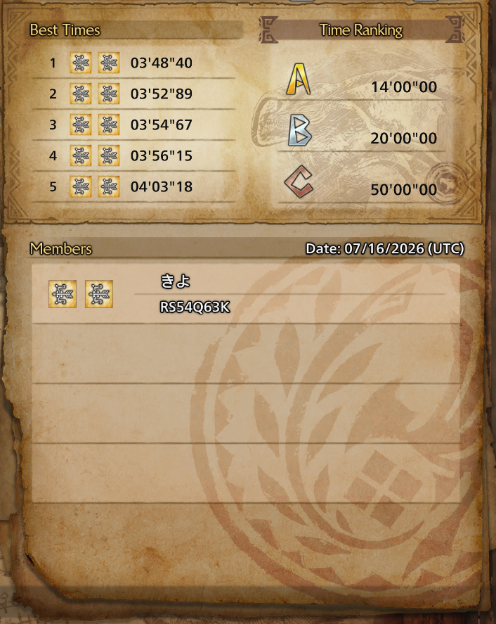 arielyako's tweet photo. it's hard to get under 3:30 without hunting horn https://t.co/rcezpSIbme