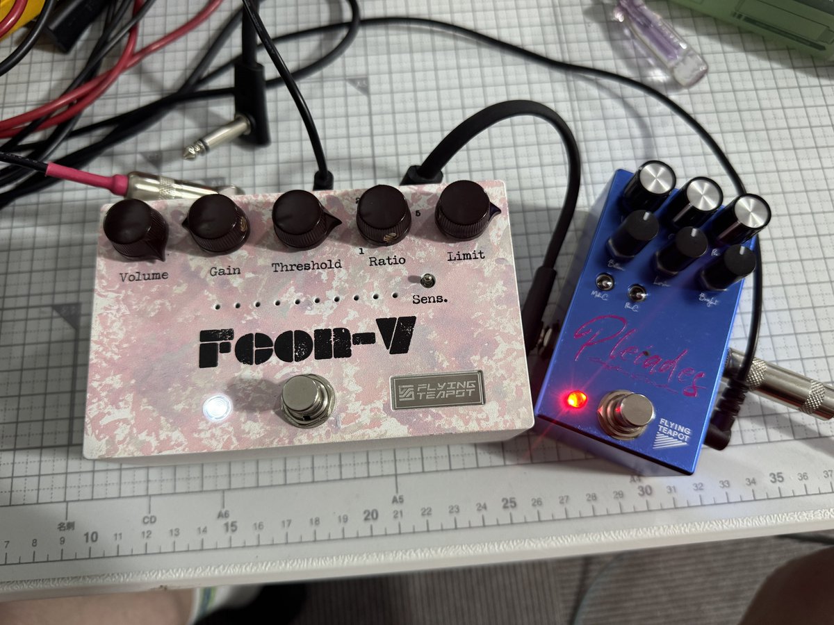 点検で久しぶりにFcon弾きましたがかなり良いですね。コンプレッサー